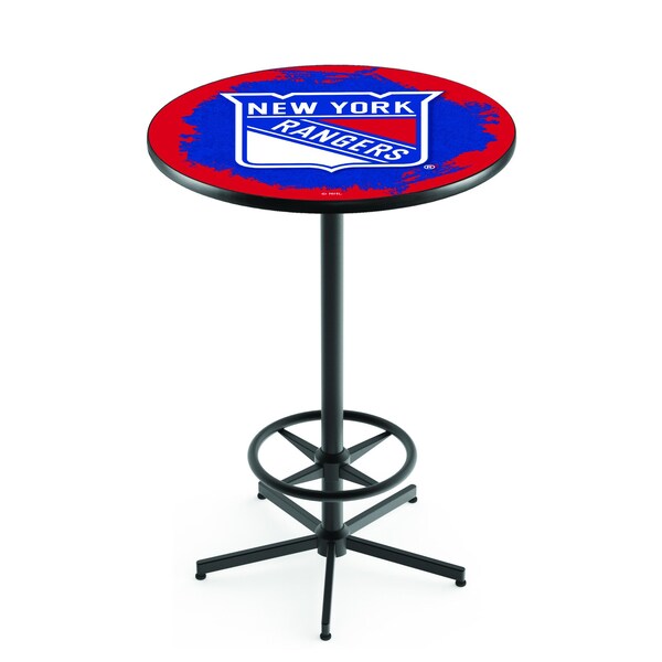 42" Black New York Rangers Pub Table